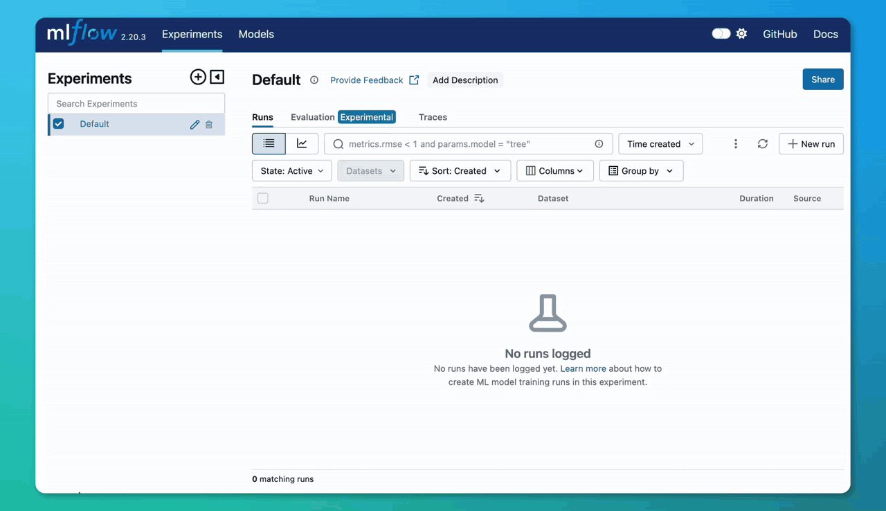 Traces in the MLflow UI